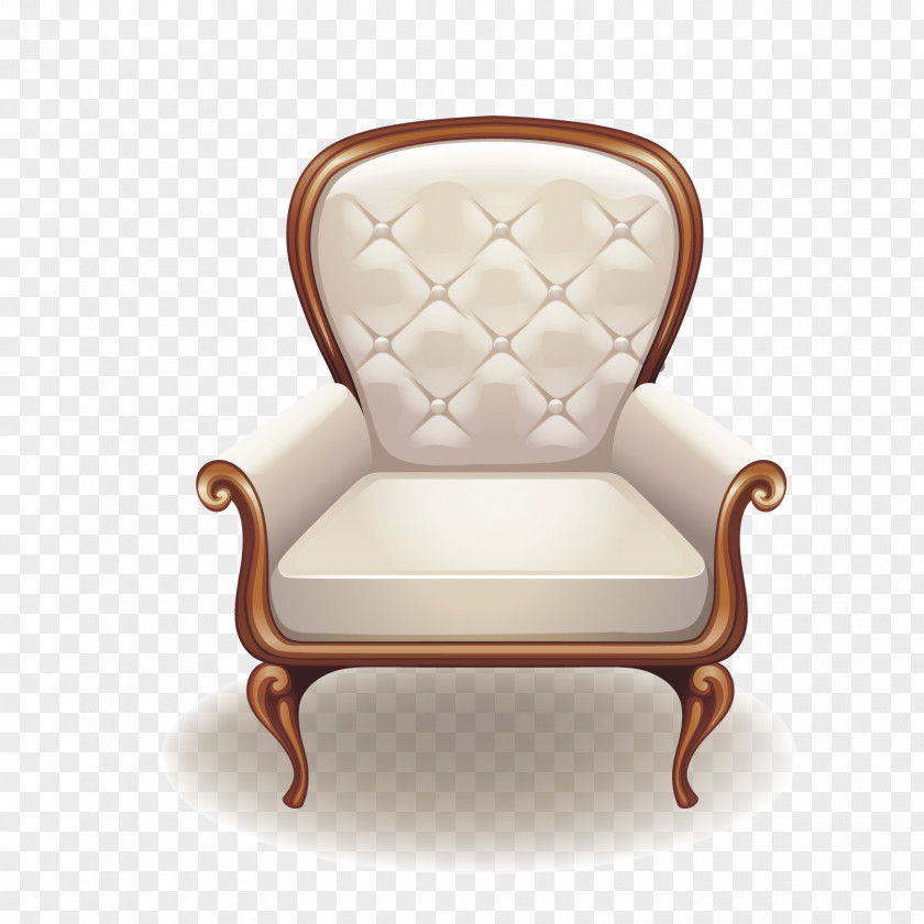 Vector European Style Sofa Table Couch Furniture Clip Art PNG