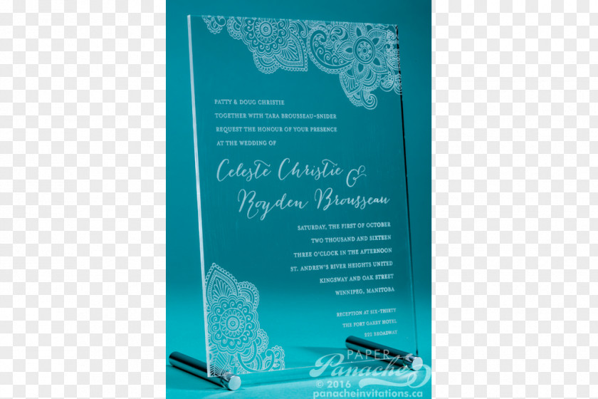 Wedding Invitation Turquoise Convite Font PNG