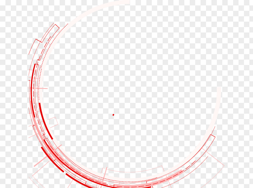 Abstract Red Circle Line Point Angle PNG