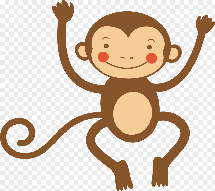 Cartoon,letter,animal,star Cartoon Monkey Infant Illustration PNG