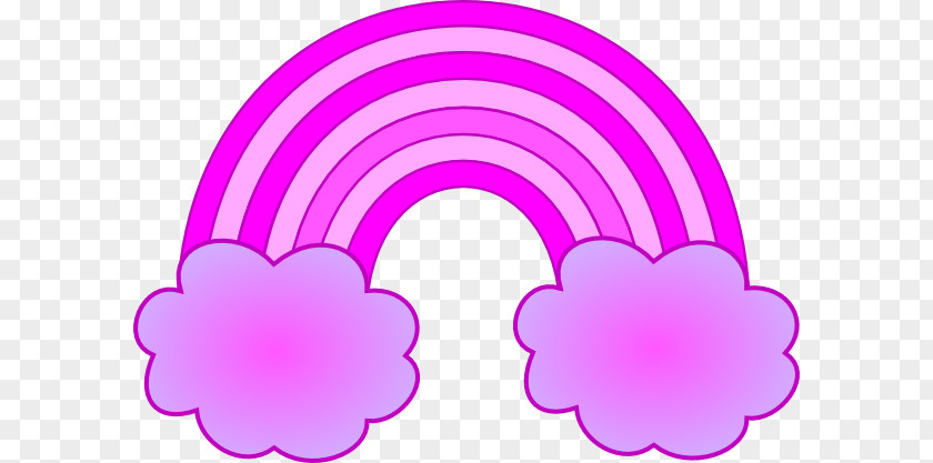 Rainbow Pink Clip Art PNG