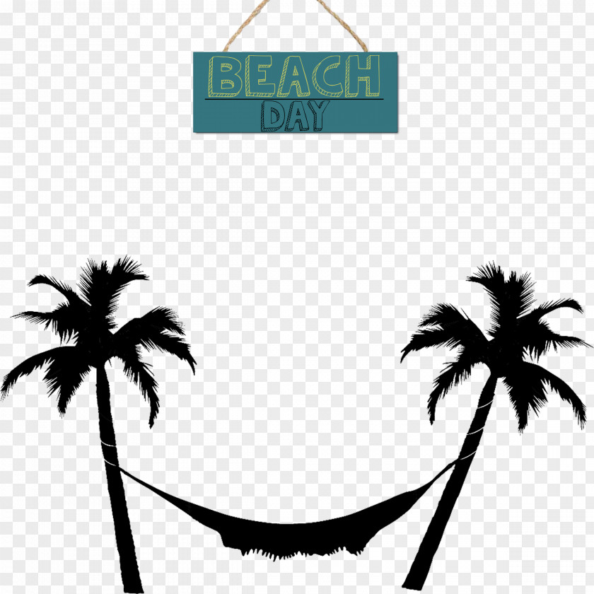 Silhoutte Arecaceae Hammock Tree Clip Art PNG