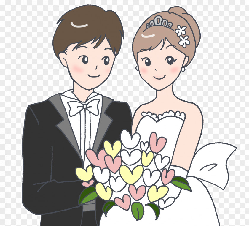 Engagement Mother Bride And Groom Cartoon PNG