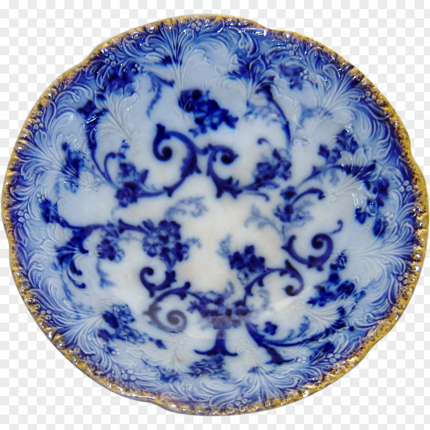 Plate Blue And White Pottery Ceramic Platter Flow PNG
