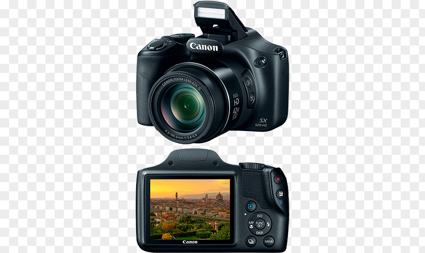 Camera Canon PowerShot SX520 HS EOS 1300D Point-and-shoot PNG