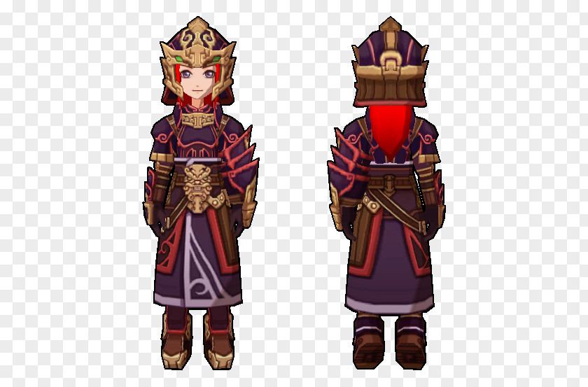 Heavy Armor Robe Costume Design PNG