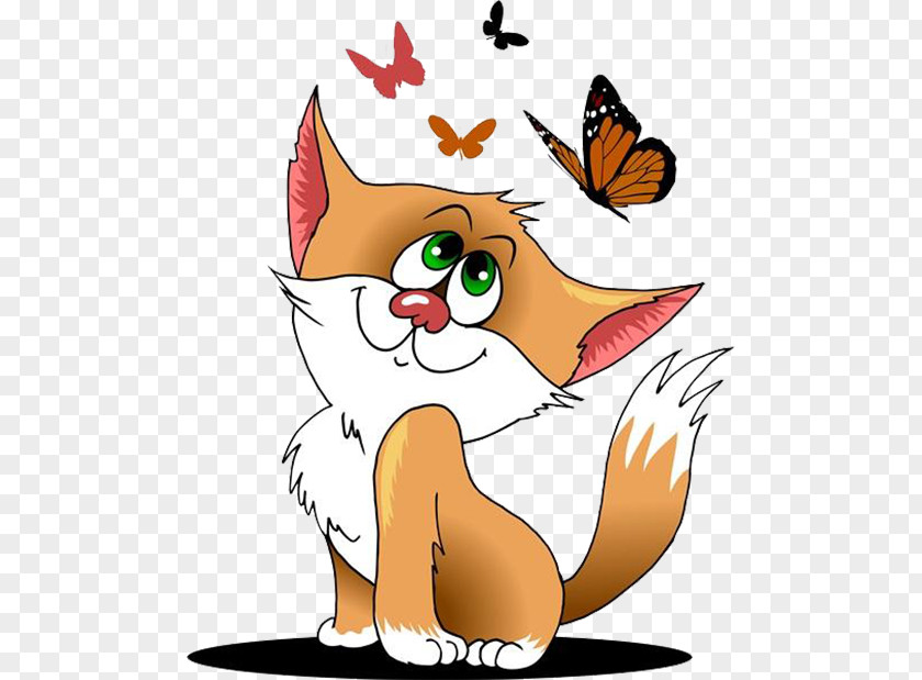 Orange Cat Nose Kitten Illustration PNG