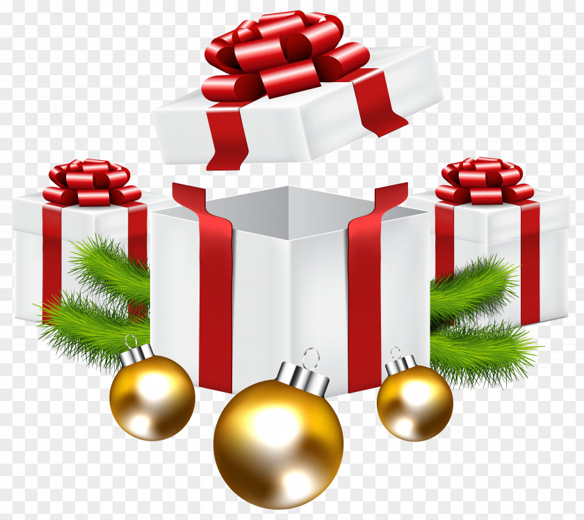 Present Box Christmas Gift Tree Clip Art PNG