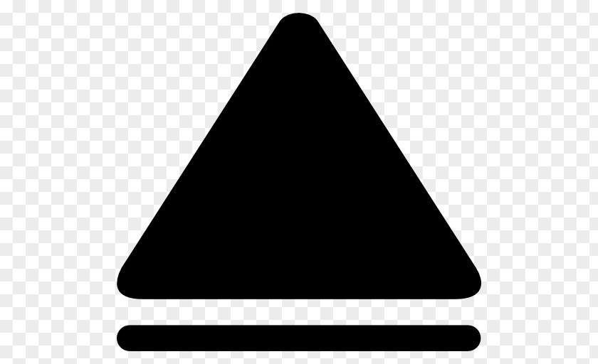 Triangular Arrow Triangle White Black M Font PNG