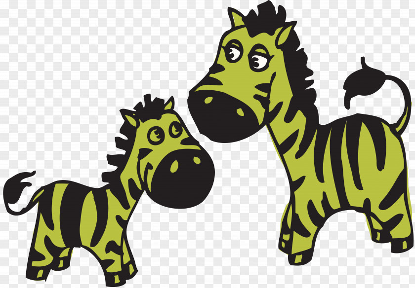 Zebra Horse Mother Clip Art PNG