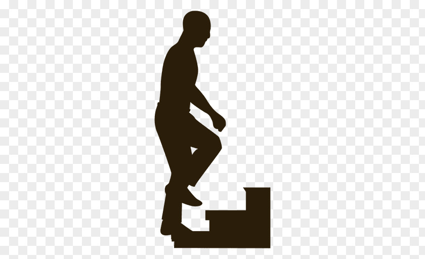 Climbing Silhouette Stairs Person PNG