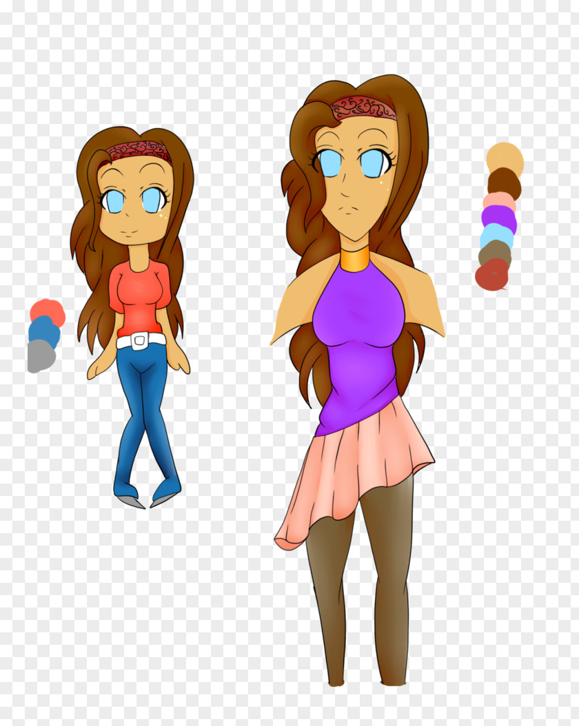 Doll Figurine Cartoon Brown Hair PNG