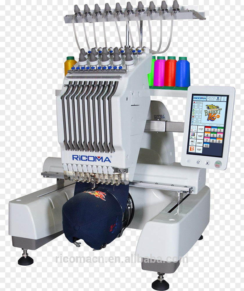 Machine Embroidery RiCOMA EM-1010 Hand-Sewing Needles Sewing Machines PNG