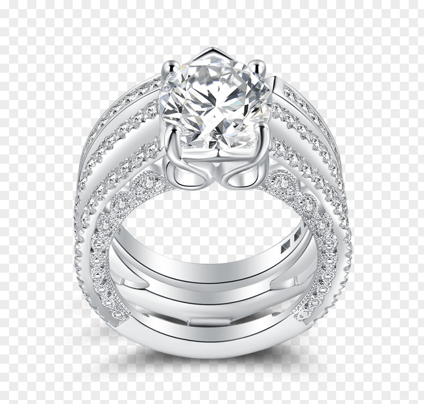Morganite Bridal Sets Wedding Ring Silver Earring PNG