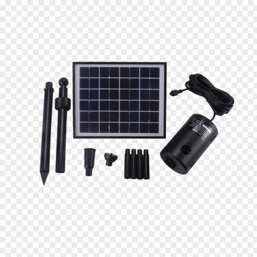 Water Fountain Solar-powered Pump Solar Energy Panels Fish Pond PNG