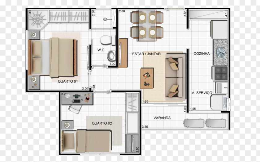 Leve Corretor Castanheiras Floor Plan Condominio Apartment PNG