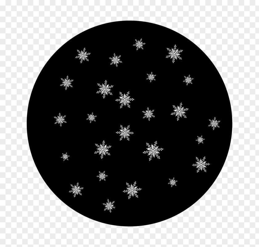 Metallic Snowflakes Circle Monochrome Apollo Pattern PNG