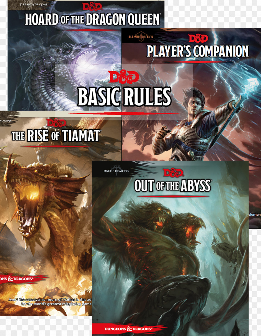 Book Cover Material Dungeons & Dragons Player's Handbook Dungeon Master's Guide Hoard Of The Dragon Queen Rise Tiamat PNG