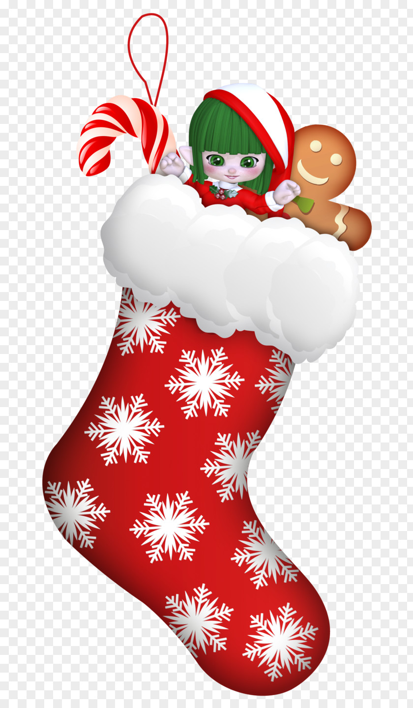 Christmas Santa Claus Stockings Card Clip Art PNG