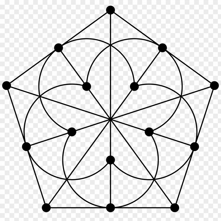 Doily Bohr Model Incidence Structure Titanium Atom Graph PNG