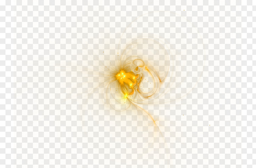 Golden Light Effect Element Yellow Euclidean Vector PNG