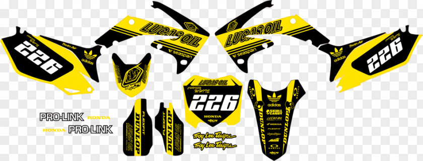 Honda CRF Series Graphic Kit Brand Logo PNG