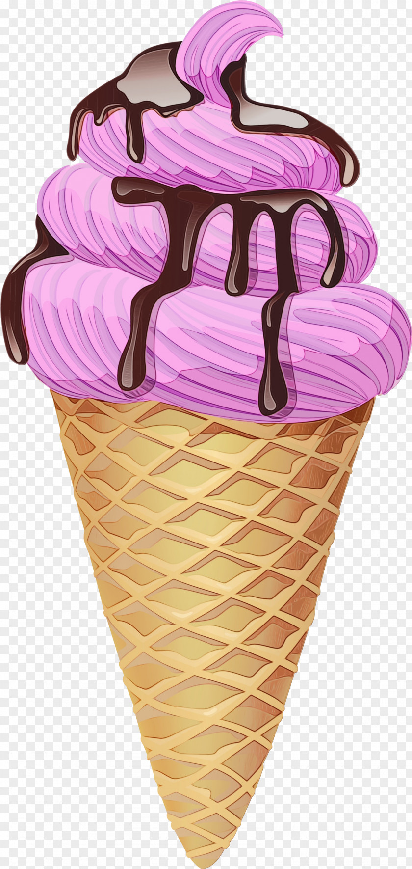 Neapolitan Ice Cream Dairy Cone Background PNG