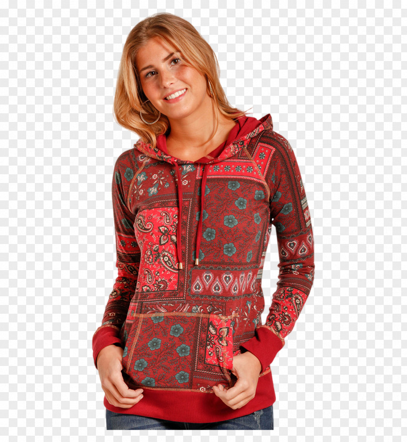 Rock Band Bandana Hoodie Jacket Shoulder RED.M PNG