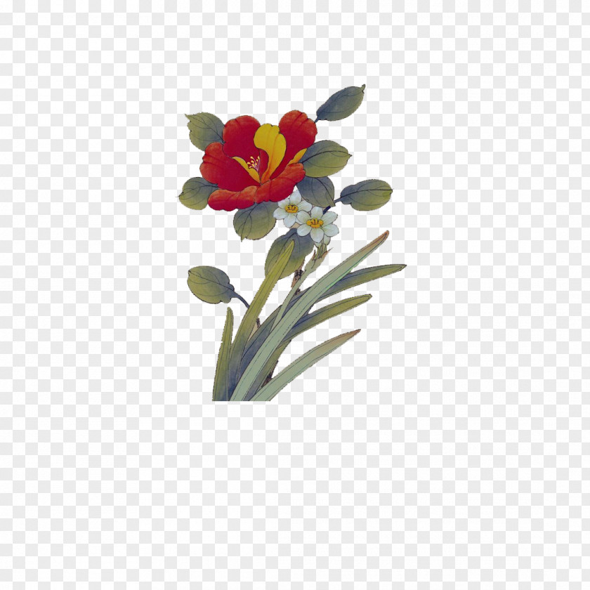 A Bouquet Of Flowers Floral Design Flowerpot Cut Artificial Flower PNG