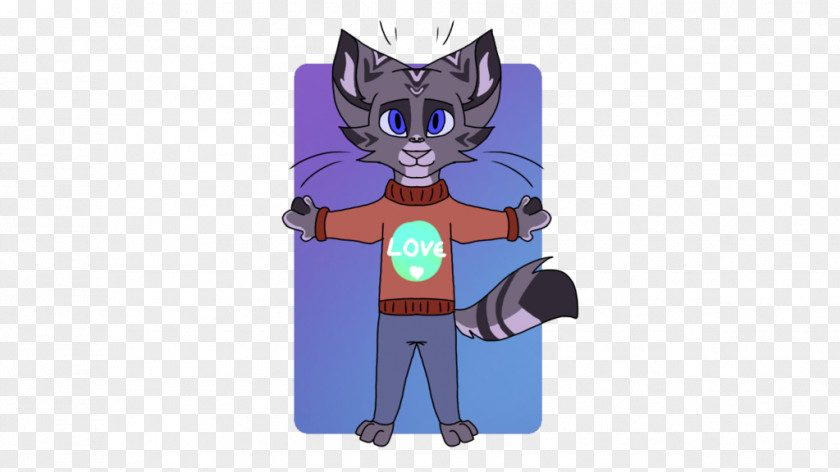 Cat Furry Illustration Cartoon Product Purple Character PNG