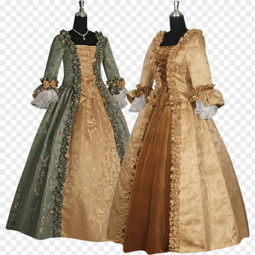 Dress Gown Renaissance Middle Ages Clothing PNG