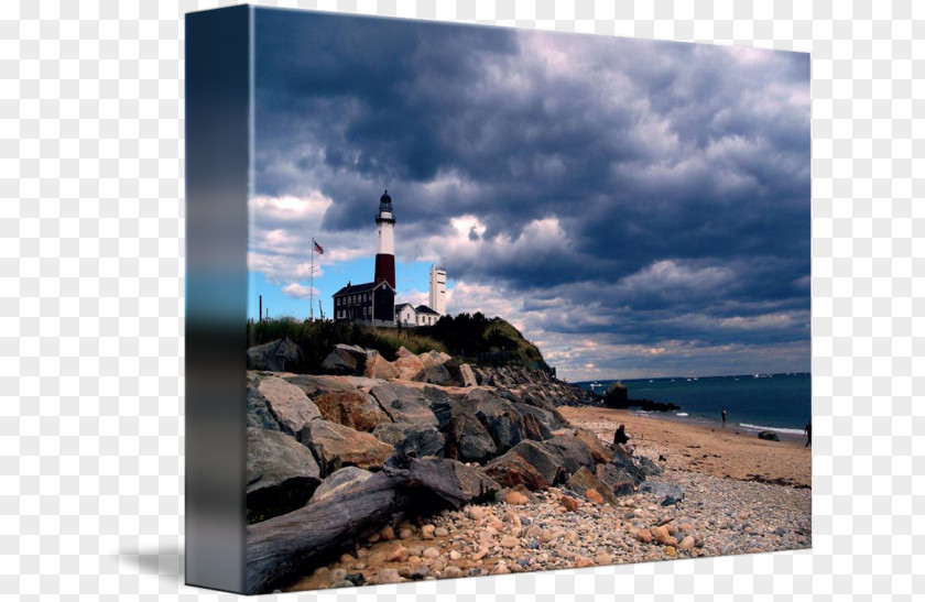 Sea Montauk Point Light Lighthouse Gallery Wrap Promontory PNG