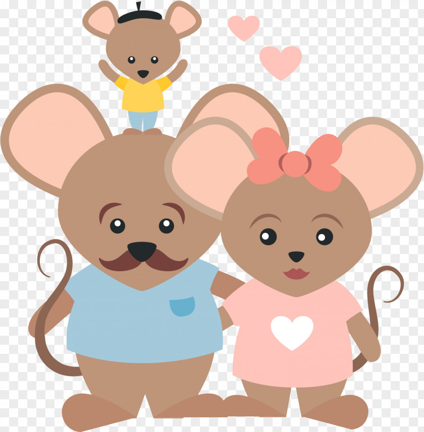 Vector Mouse Family Computer Download Euclidean PNG