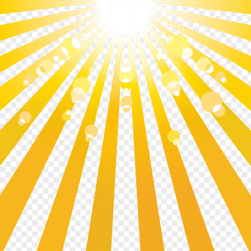 Vector Sun Rays Flashlight Air Mattress PNG