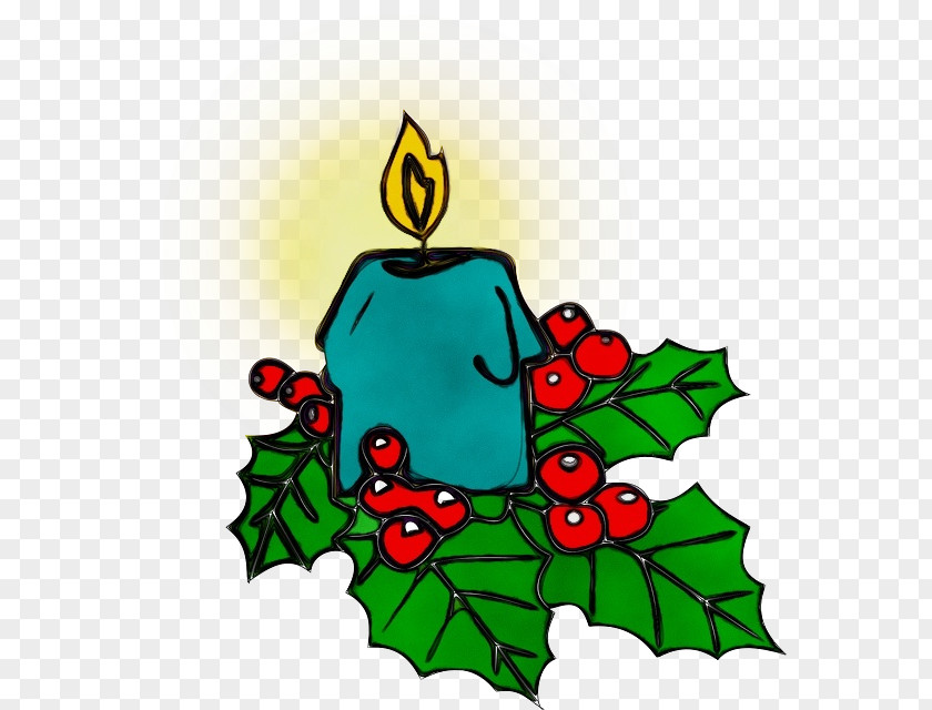 Christmas Decoration Plant Watercolor Tree PNG