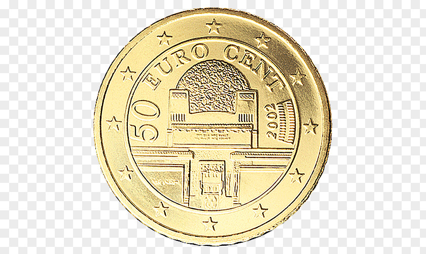 Coin 50 Cent Euro Coins PNG