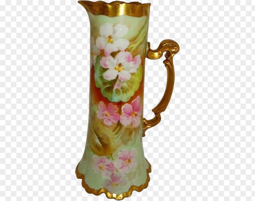 Hand-painted Flower Pot Jug Vase Porcelain Pitcher Mug PNG