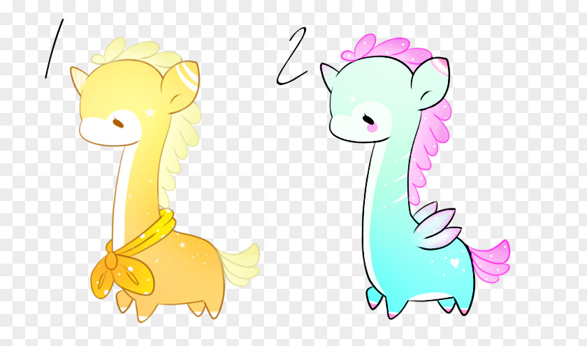 Kawaii Dino Horse Illustration Clip Art Mammal Giraffids PNG