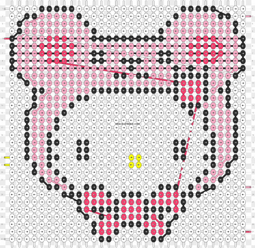 Line Cross-stitch Textile Pink M Pattern PNG