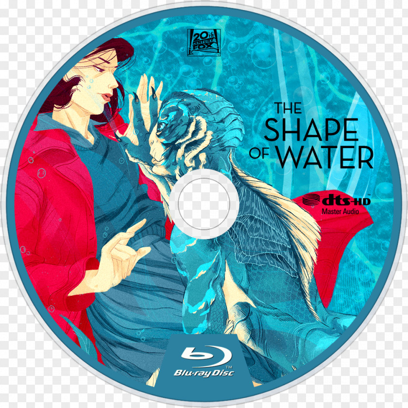 Shape Of Water Blu-ray Disc Compact Optical Packaging Film PNG