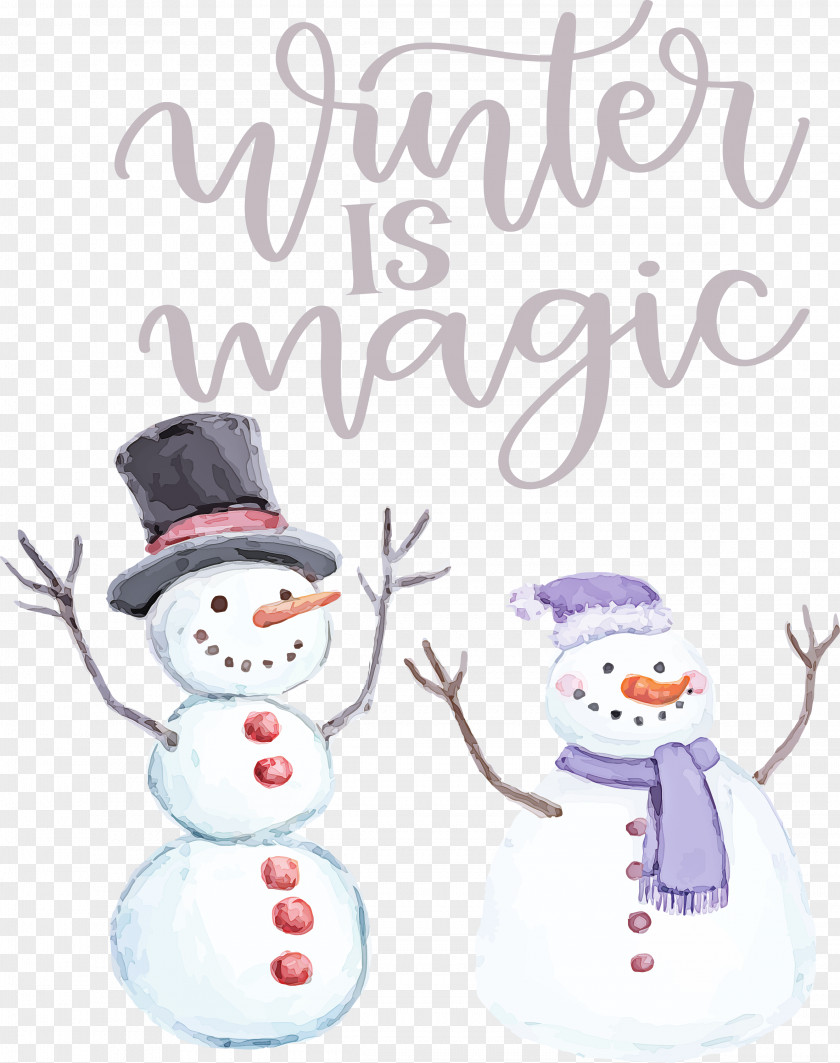 Winter Is Magic Hello PNG