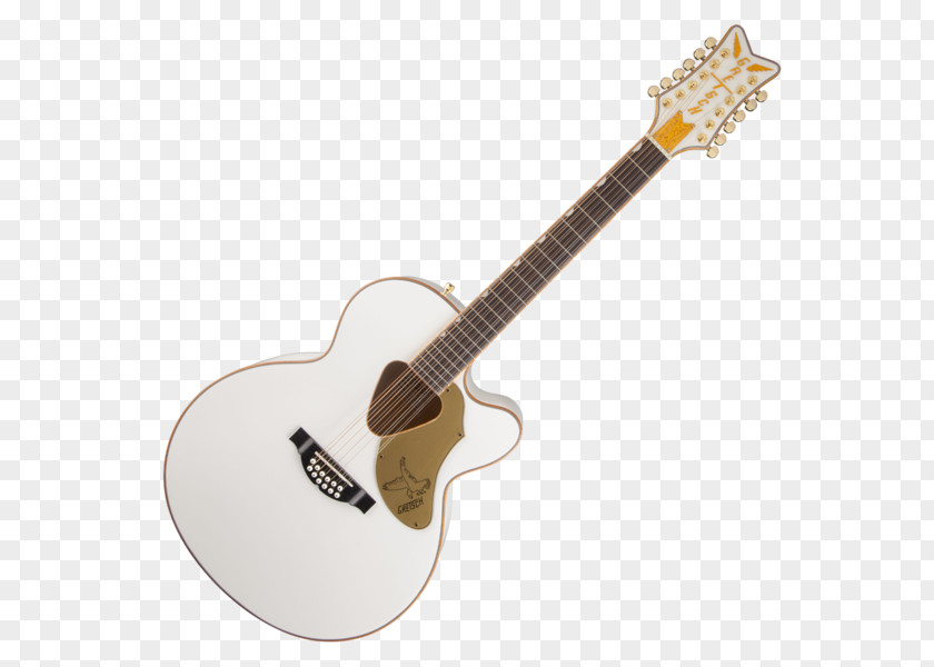 Acoustic Guitar Gretsch White Falcon Twelve-string Acoustic-electric PNG