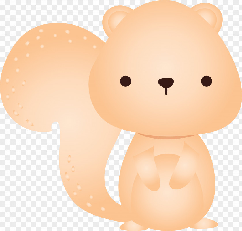 Cartoon Animal Figure Snout Squirrel Bear PNG