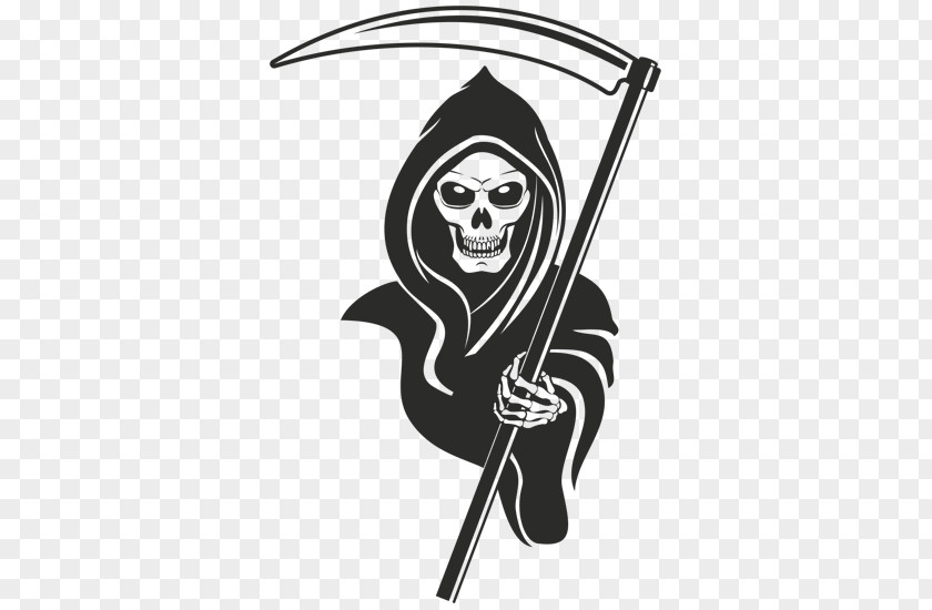 Grim Reaper White Wine Death T-shirt Black And Sticker PNG
