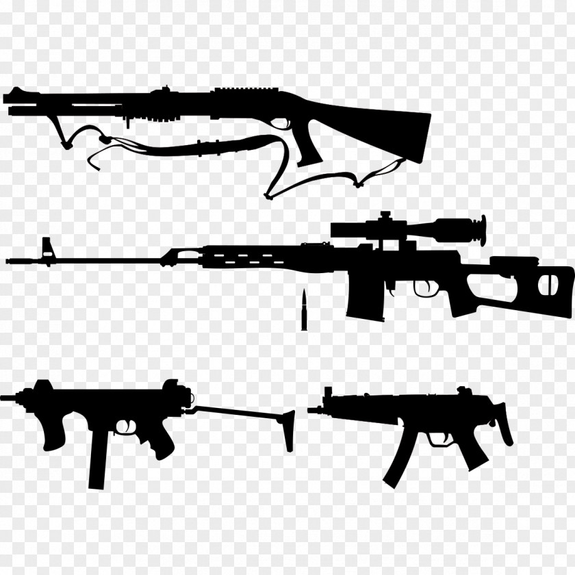Machine Gun Firearm Weapon Sniper Rifle PNG gun rifle, clip clipart PNG