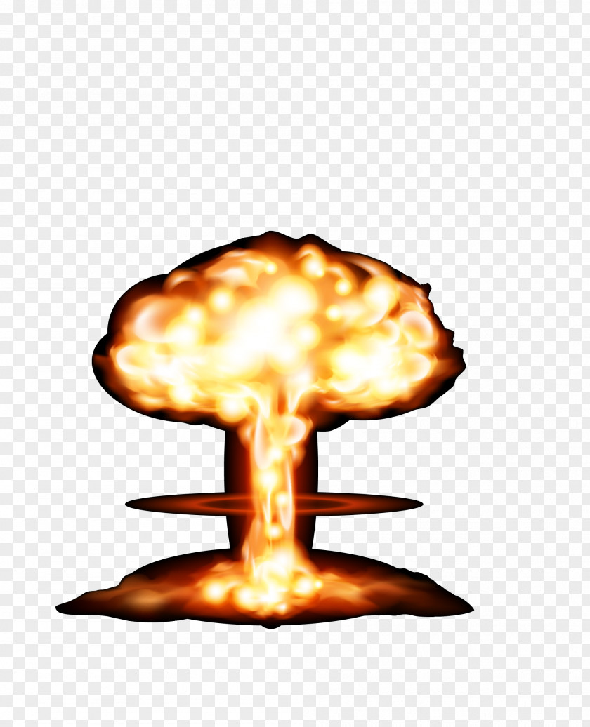 Vector Yellow Rose Mushroom Cloud Explosion PNG