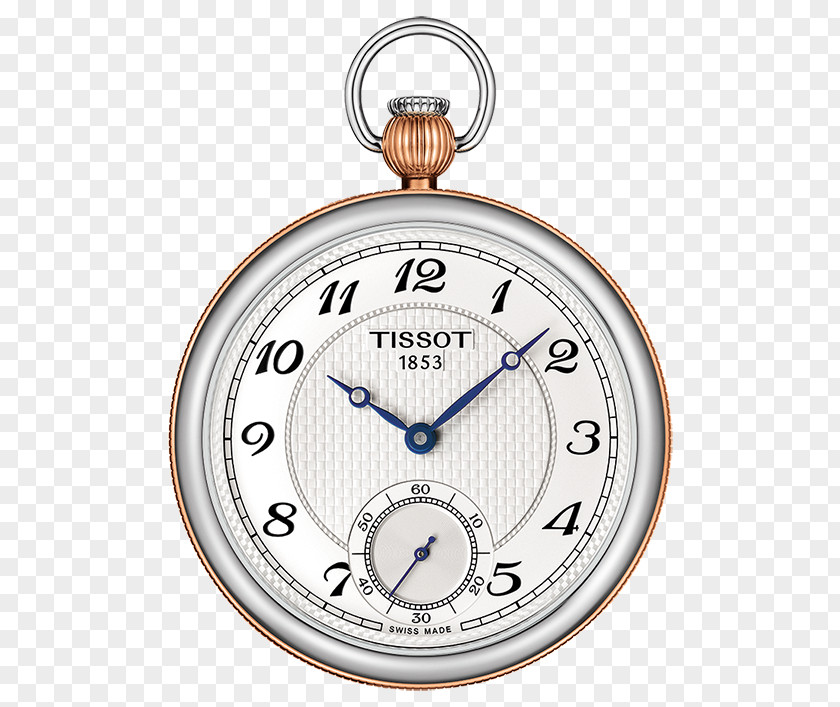 Blue Pocket Watch Tissot Mechanical PNG