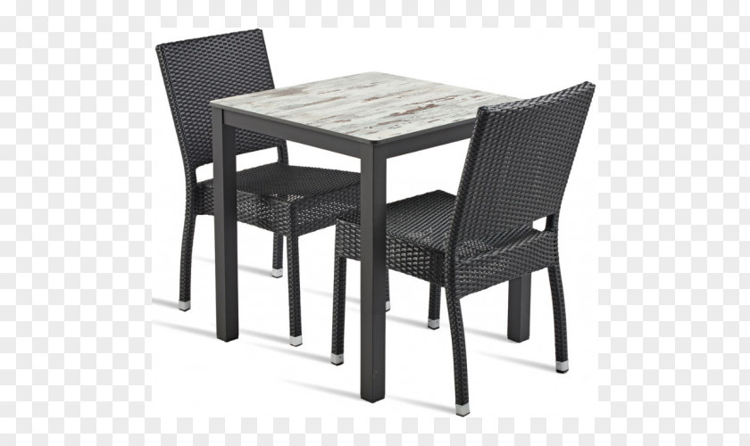Cafe Chair Table Wicker Garden Furniture PNG