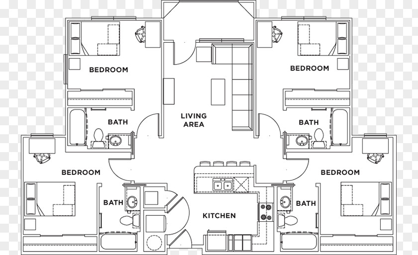 Friends Apartment Building Balcony Floor Plan Residential Area Product Technical Drawing Engineering PNG