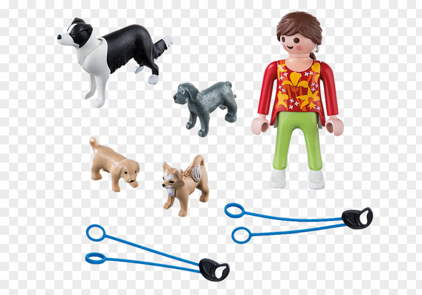 Puppy Playmobil Dog Walker 5380 Border Collie Pet Sitting PNG